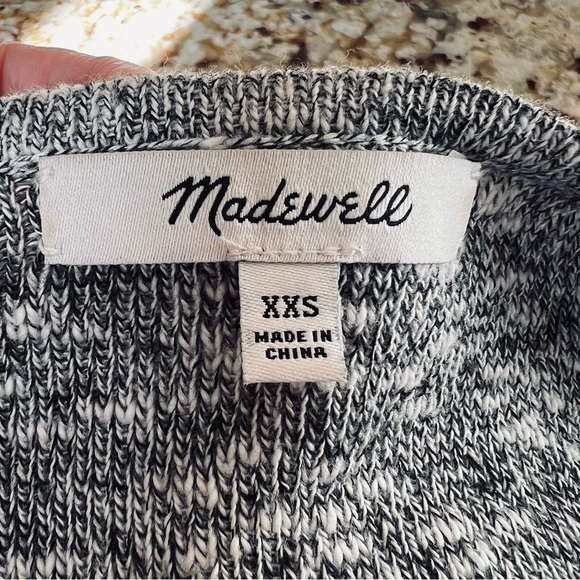⭐️ Madewell Wrap Front Heather Gray Ballerina Sweater Size XXS - Picture 6 of 8